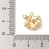 Brass Micro Pave Cubic Zirconia Charms KK-P278-05G-3