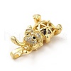 Brass Micro Pave Cubic Zirconia Pendants KK-H433-27G-3