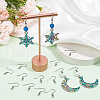 SUNNYCLUE 80Pcs PVD Vacuum Plating 201 Stainless Steel Earring Hooks STAS-SC0007-68-4
