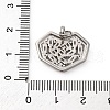 Brass Micro Pave Cubic Zirconia Pendants KK-P308-17P-3