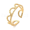 304 Stainless Stee Open Cuff Rings for Women RJEW-Q006-03B-G-3