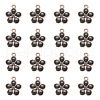 Light Gold Plated Alloy Enamel Pendants X-ENAM-R136-17D-1