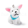 Opaque Resin Pendants RESI-E032-01P-02-1