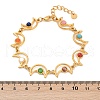Bohemia Style 304 Stainless Steel Link Chain Bracelets for Women BJEW-M082-01G-02-3