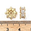 Brass Micro Pave Cubic Zirconia Spacer Beads KK-U045-16G-3