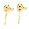 304 Stainless Steel Ball Post Stud Earring Findings STAS-Z035-02G-E-1