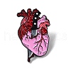 Heart with Knife Alloy Enamel Pin Broochs JEWB-C029-07A-EB-2