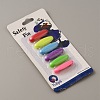 6Pcs Plastic Oval Safety Brooch Pins JEWB-WH0022-53A-3