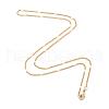 Rack Plating Brass Handmade Necklaces CHC-E011-07A-2mm-G-1