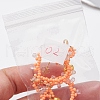 Glass Seed Beads Dangle Stud Earrings EJEW-MZ00396-02-3