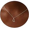 Fashionable Brass Letter Heart Pendant Necklaces for Women FS-WGD0E1D-43-1