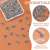 Unicraftale 100Pcs Tibetan Style Filigree Alloy Heart Charms FIND-UN0015-59-4