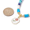 Alloy Enamel Flower Pendant Necklace NJEW-JN04537-01-4