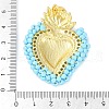 Brass Measle Pendants KK-S390-01G-01-3