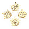 Ion Plating(IP) 201 Stainless Steel Pendants STAS-N098-052LG-1