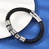 Braided Microfiber Leather Cord Bracelets BJEW-D304-16P-02-1