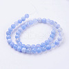 Natural Striped Agate/Banded Agate Bead Strands G-G962-8mm-15-2