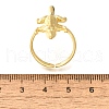 Adjustable Brass Finger Rings for Women RJEW-B114-02G-5