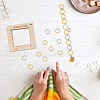 Alloy and  Wooden Sweater Knitting tool AJEW-WH0472-20G-5