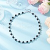 Baking Painted Pearlized Glass Pearl Round Beaded Necklaces for Women NJEW-JN05307-1