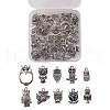 Tibetan Style Alloy Pendants TIBE-CJ0001-10-3