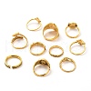 Zinc Alloy Finger Rings Sets RJEW-L101-03AG-2