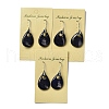 Natural Lapis Lazuli Teardrop Dangle Earrings EJEW-I315-02P-02-3