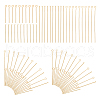Unicraftale 240Pcs 4 Styles 304 Stainless Steel Eye Pins & Flat Head Pins STAS-UN0057-87-1