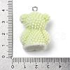 Flocky Opaque Resin Pendants CRES-F033-05-3