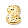 Brass Cubic Zirconia Pendants KK-M295-13G-Z-1