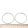 Tarnish Resistant 304 Stainless Steel Big Hoop Earrings EJEW-F105-02P-3
