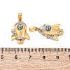 Brass Resin Pendants KK-V009-03G-2