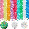 ARRICRAFT DIY Luminous Flat Round Plastic & Acrylic Beads Bracelet Kits DIY-AR0004-15-1