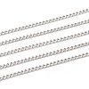 Non-Tarnish 3.28 Feet 304 Stainless Steel Curb Chains X-CHS-P003-05P-1