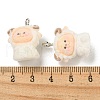 Flocky Acrylic Pendants FIND-A044-01G-3