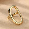 Brass Open Cuff Rings RJEW-Q778-19G-2