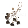 Halloween Iron & Alloy Protective Witch Bells for Doorknob Hanging Ornaments HJEW-JM01894-2