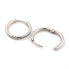 304 Stainless Steel Micro Pave Clear Cubic Zirconia Huggie Hoop Earrings for Women EJEW-C096-30P-2