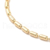 Brass Column Link Chain Necklaces for Women NJEW-Q344-07G-2