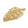 Brass Micro Pave Cubic Zirconia Pendants KK-C072-28A-G-2