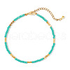 Glass Round Beads Ankles for Women KT6015-1-2