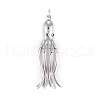 Brass Micro Pave Cubic Zirconia Pendants KK-M205-15P-1