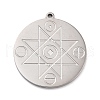 Anti-Tarnish 304 Stainless Steel Pendants STAS-Q002-06P-1