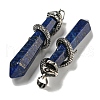 Dyed Natural Lapis Lazuli Pointed Big Pendants G-F766-07AS-04-2