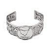 Constellation Alloy Open Cuff Bangles for Women Men BJEW-C064-01AS-01-2