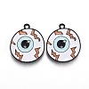 Halloween Theme Alloy Enamel Pendants ENAM-J649-13B-1