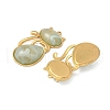 304 Stainless Steel Resin Pendants STAS-V015-59G-02-2