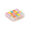 Rectangle Food Grade Eco-Friendly Silicone Focal Beads SIL-C006-01A-2