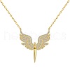 925 Sterling Silver Pendant Necklaces NJEW-L179-02G-1