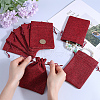 Beebeecraft Polyester Imitation Burlap Packing Pouches Drawstring Bags ABAG-BBC0001-02B-04-3
